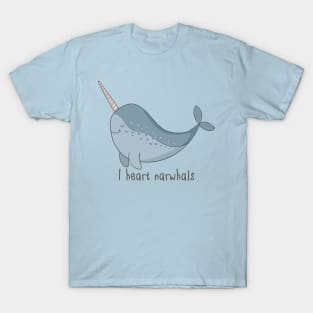 I Love Narwhals! T-Shirt